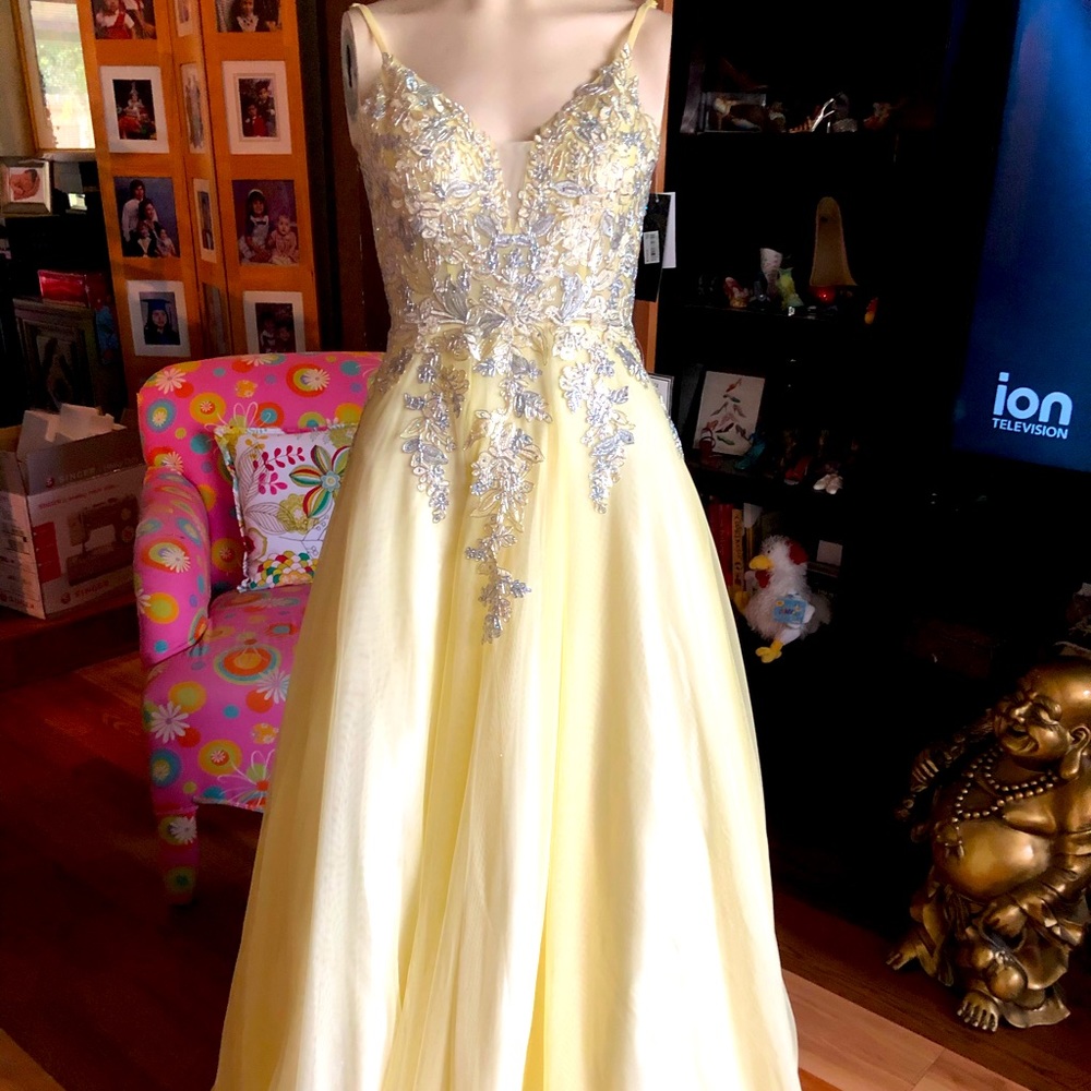 Sleeveless long gown